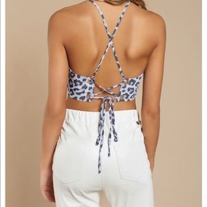 All to Myself Leopard Crop Top